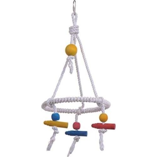 Columpio para Aves Litewood 32x15 cm con Juguete Masticar