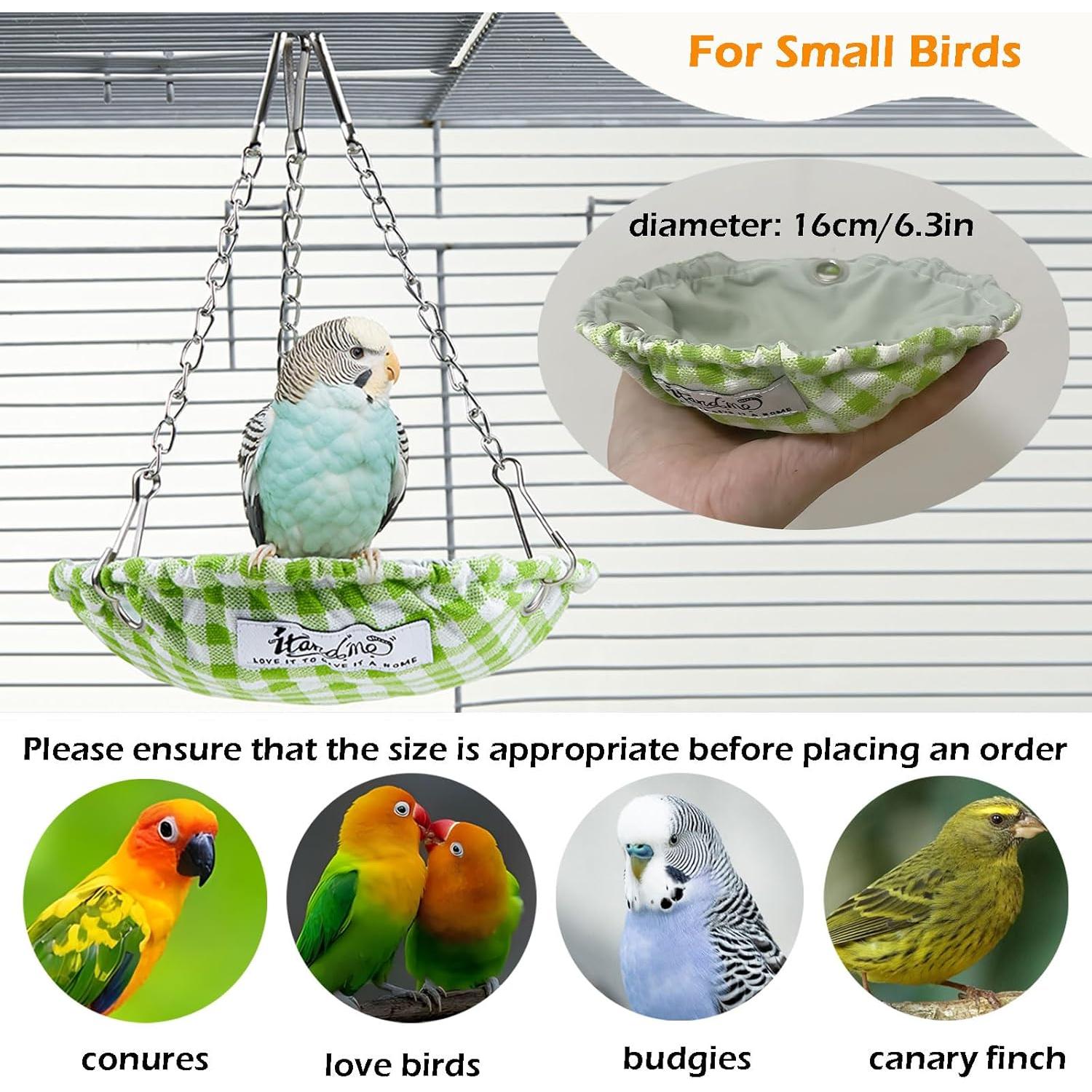 Cama colgante para pájaros Jevnd, nido impermeable 16x16cm