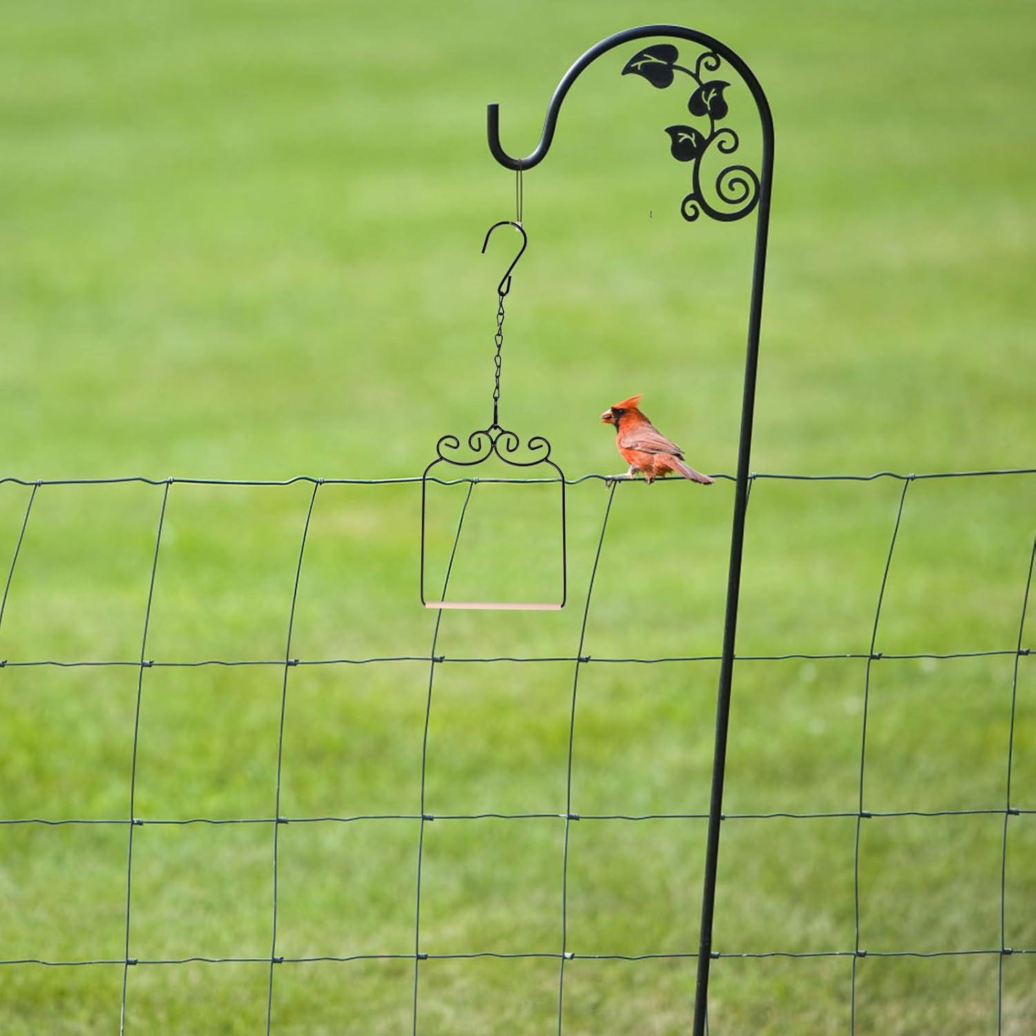 2PK Columpios de Colibrí Metal y Madera XYADX 13x17cm