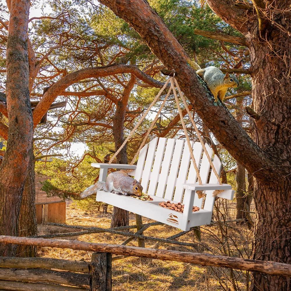 Comedero para Aves Columpio Blanco Solution4Patio 38.6x19.6cm