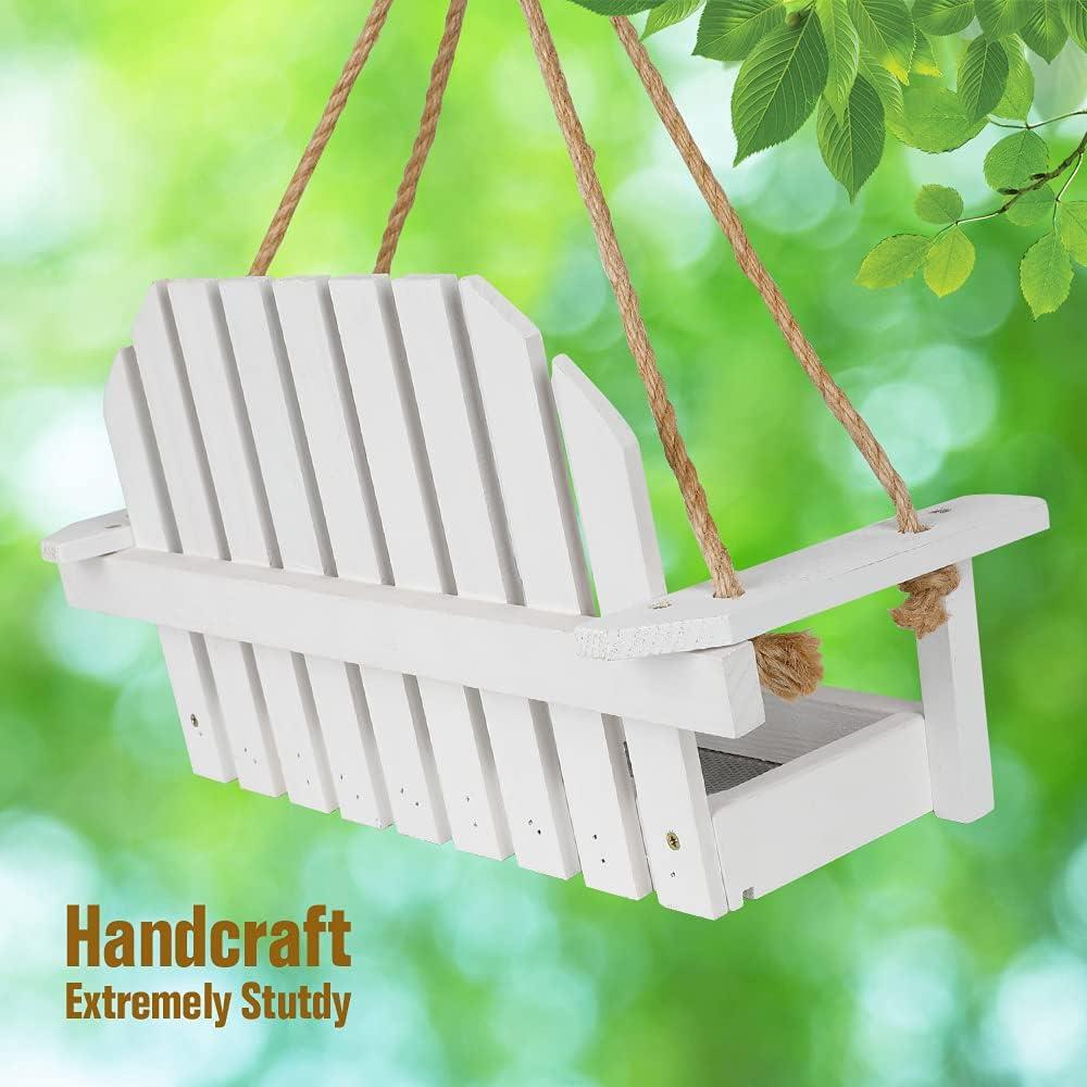 Comedero para Aves Columpio Blanco Solution4Patio 38.6x19.6cm