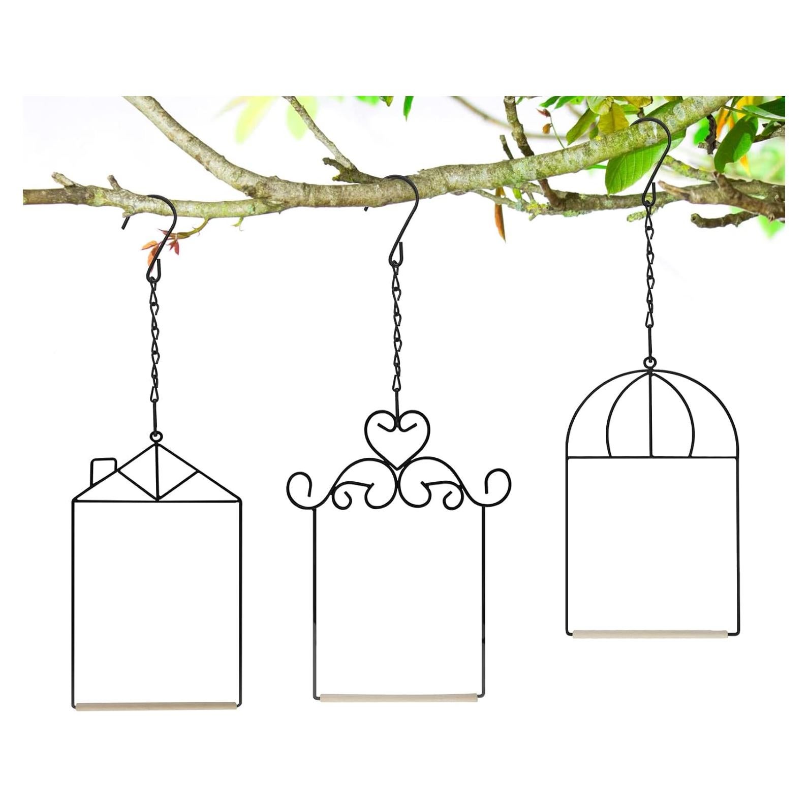 Columpio para Colibrí MIXXIDEA 3PK con Perchas de Metal y Madera