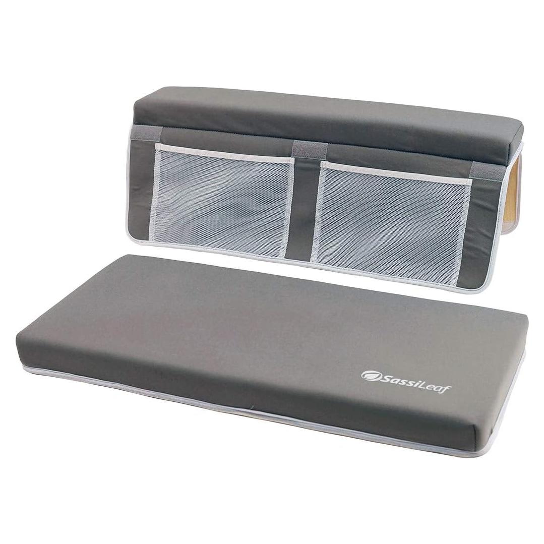 Almohadilla para Baño SassiLeaf Gris Humo Antideslizante 55.88 cm