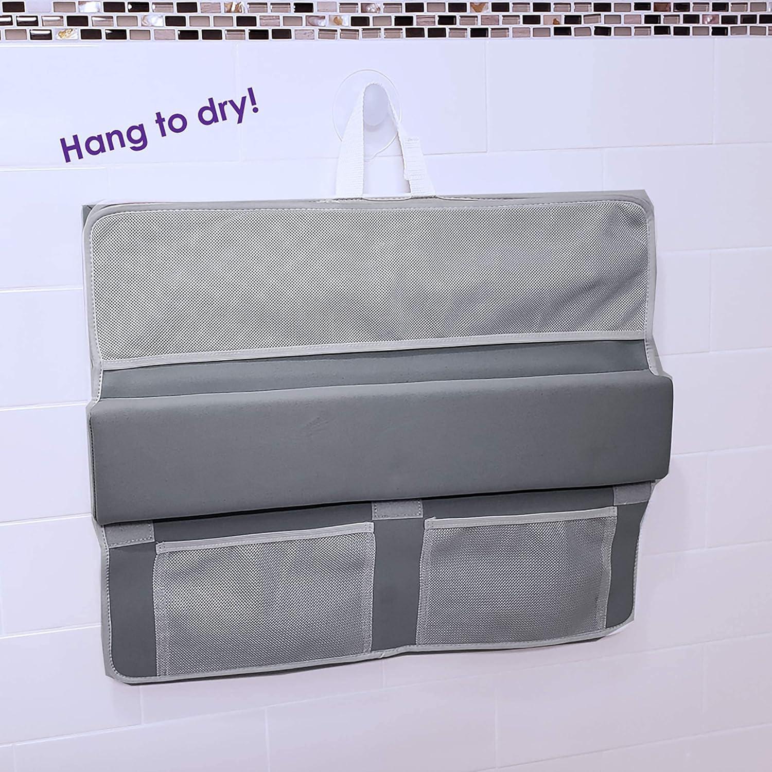 Almohadilla para Baño SassiLeaf Gris Humo Antideslizante 55.88 cm
