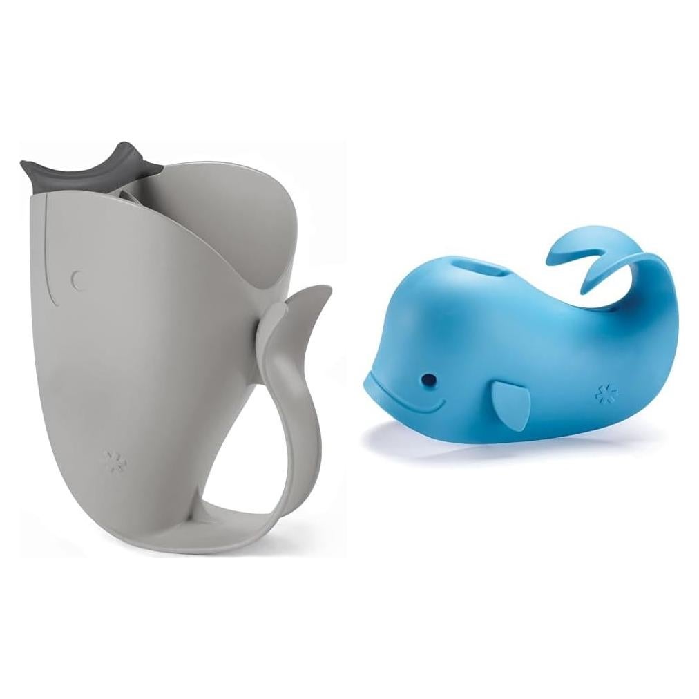 Taza de Enjuague para Bebés Skip Hop Moby Gris + Cubierta Grifo Azul