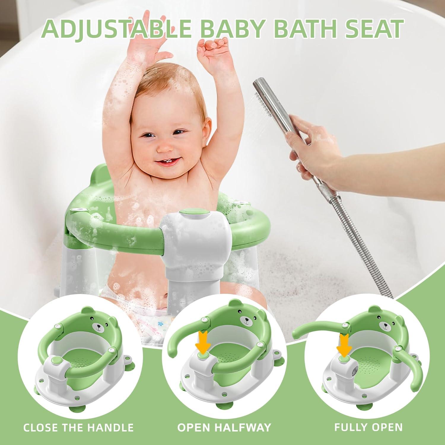 Asiento de Baño para Bebés Tavlshero Verde Antideslizante