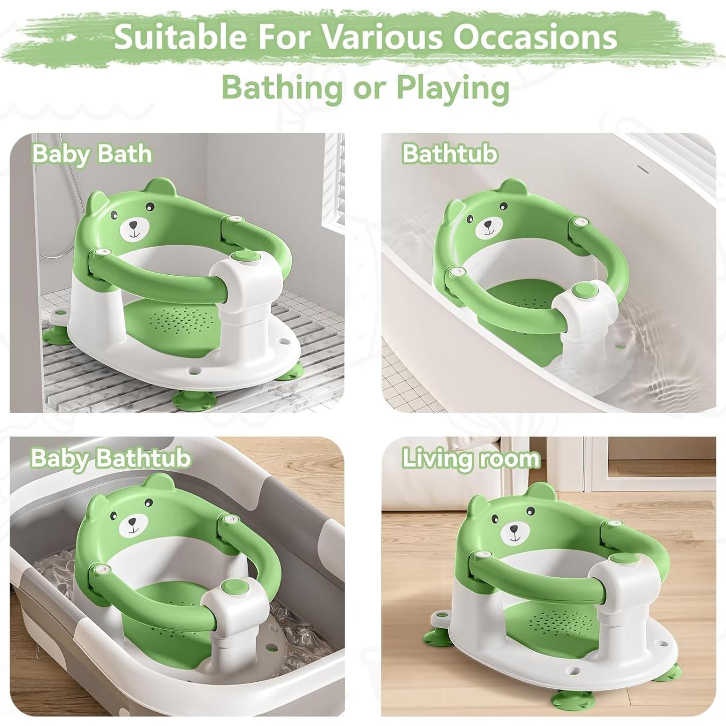 Asiento de Baño para Bebés Tavlshero Verde Antideslizante