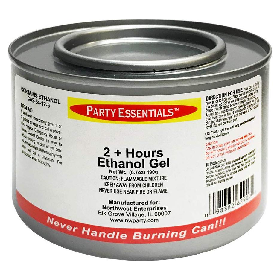 Combustible de Etanol en Gel Party Essentials - 12 Latas 190g