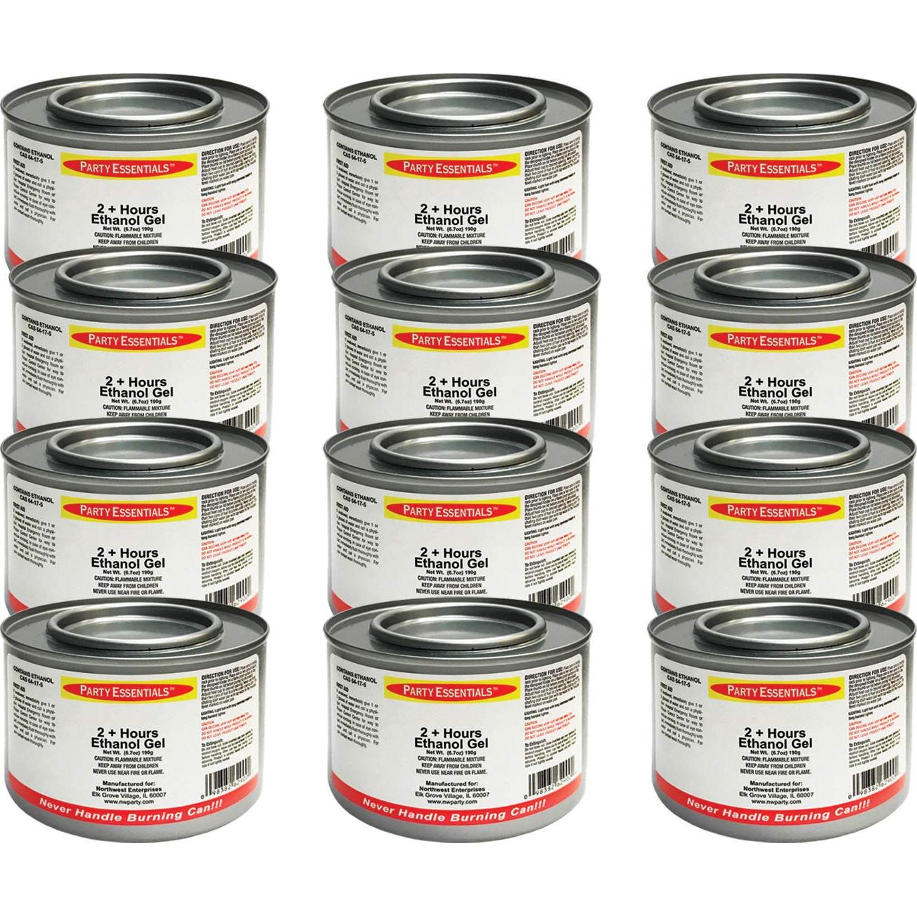 Combustible de Etanol en Gel Party Essentials - 12 Latas 190g