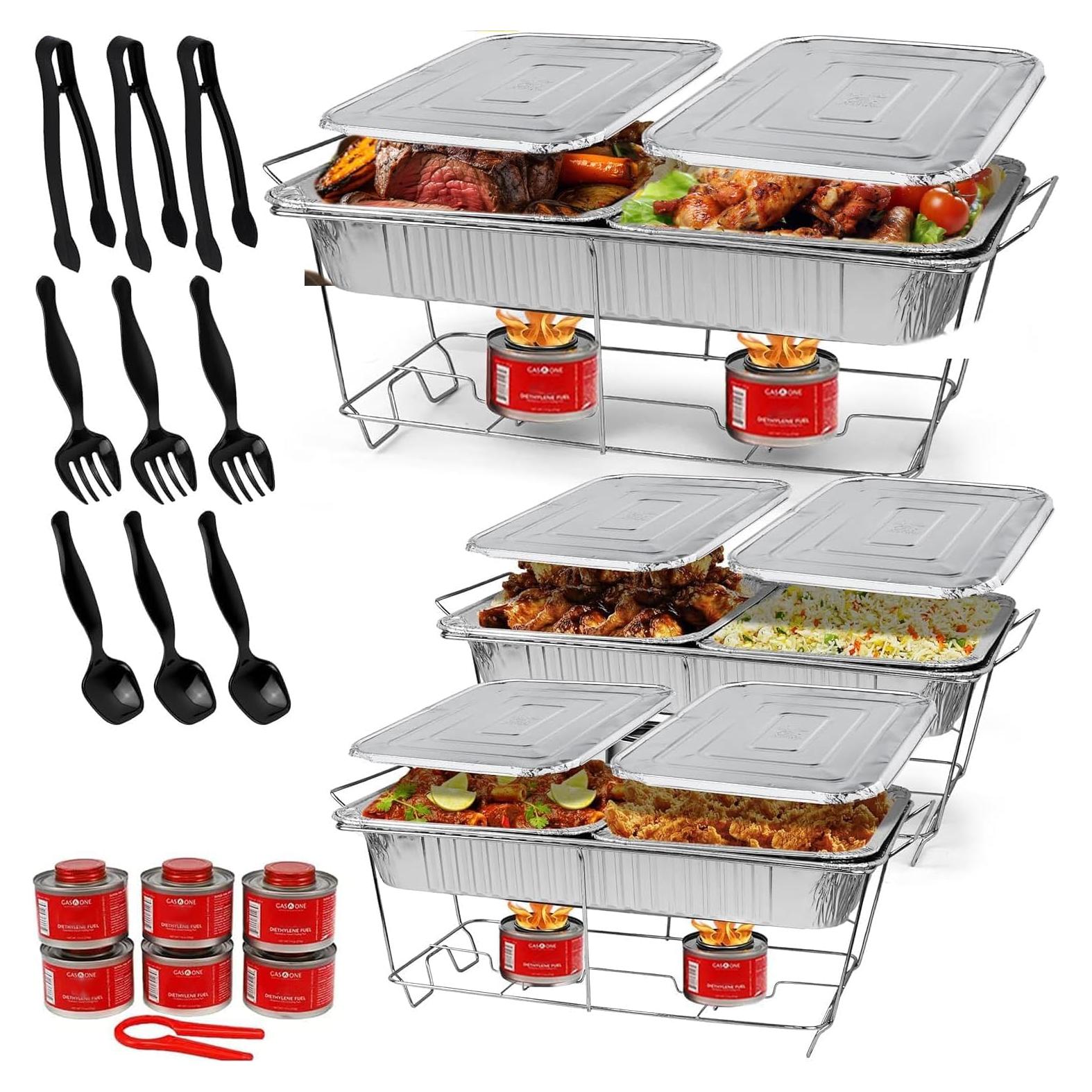 Juego de Buffet Desechable Alpha Living 33 Piezas para Eventos
