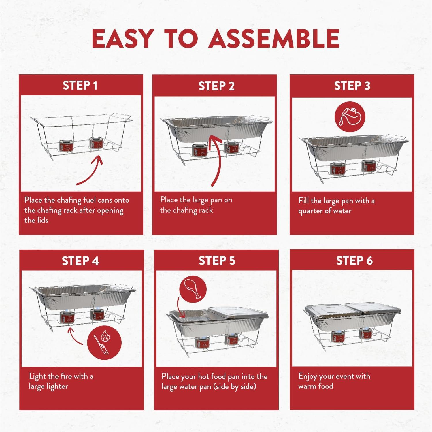Juego de Buffet Desechable Alpha Living 33 Piezas para Eventos