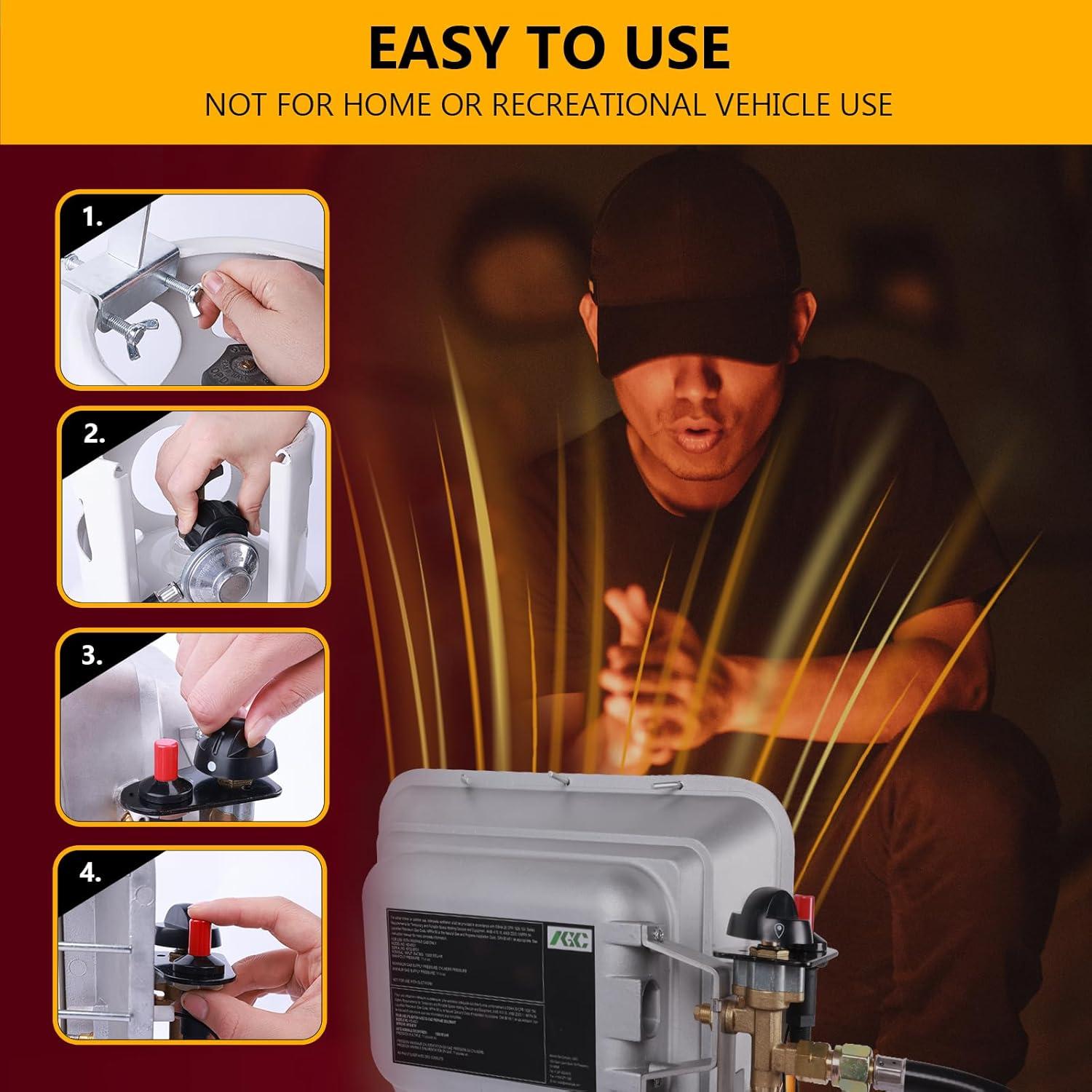 Calentador de Propano Hotdevil HD-6501 13000 BTU Portátil