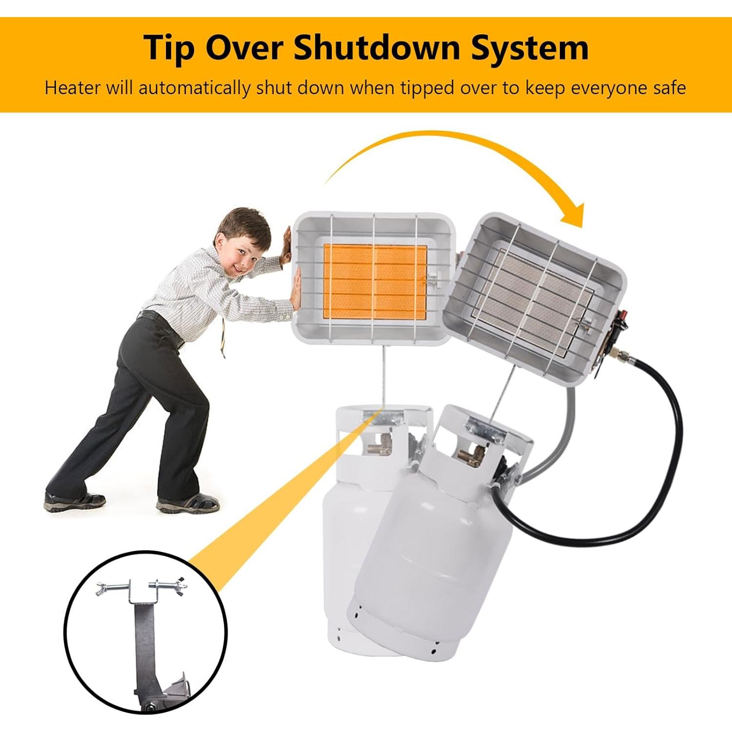 Calentador de Propano Hotdevil HD-6501 13000 BTU Portátil