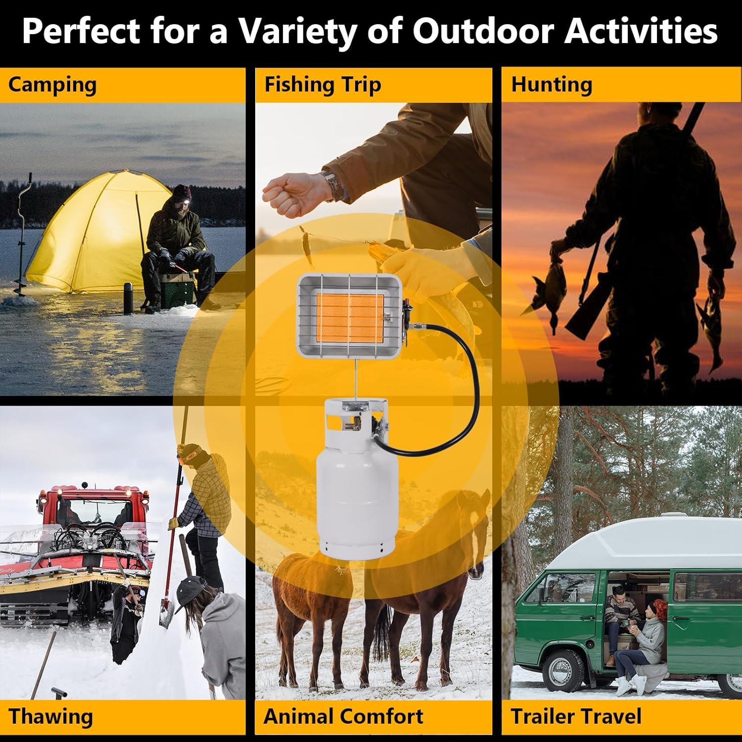 Calentador de Propano Hotdevil HD-6501 13000 BTU Portátil