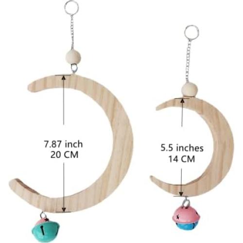 Columpio de Madera para Aves Yzjcafriz Pequeño 14cm