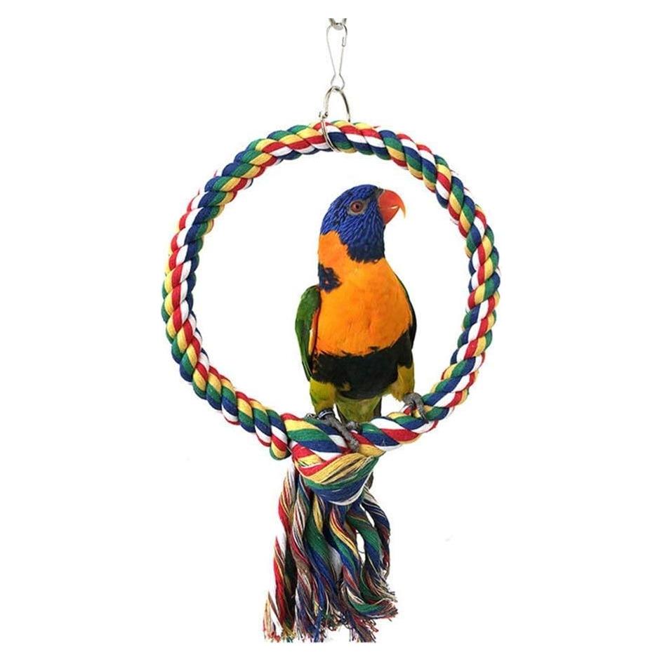 Columpio para Aves Litewood 18 cm Cuerda Algodón Colorido
