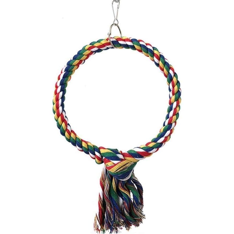 Columpio para Aves Litewood 18 cm Cuerda Algodón Colorido