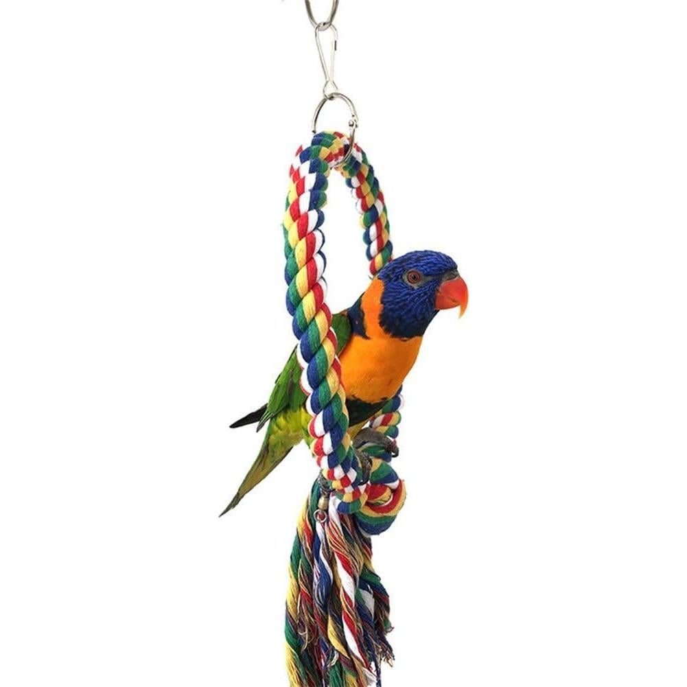 Columpio para Aves Litewood 18 cm Cuerda Algodón Colorido