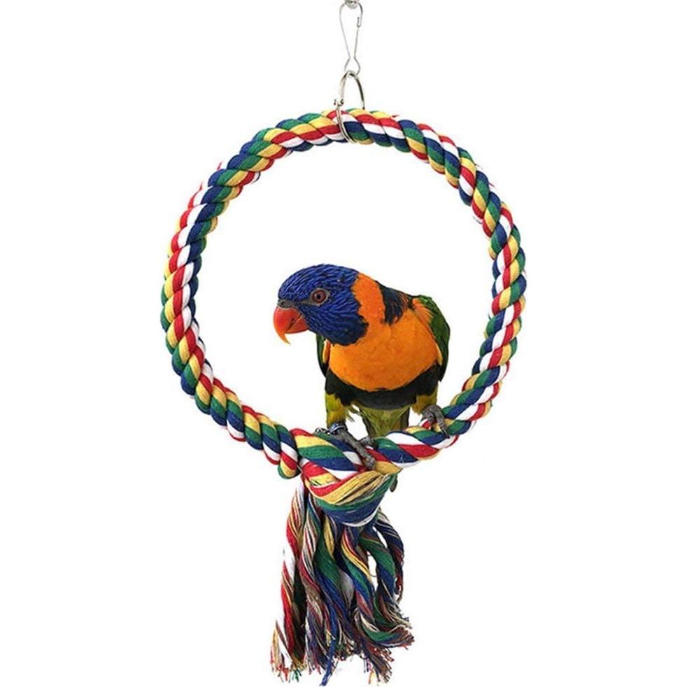 Columpio para Aves Litewood 18 cm Cuerda Algodón Colorido