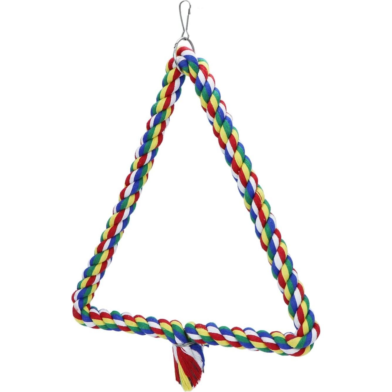 Columpio Triangular para Aves Wontee - Juguete Masticable M