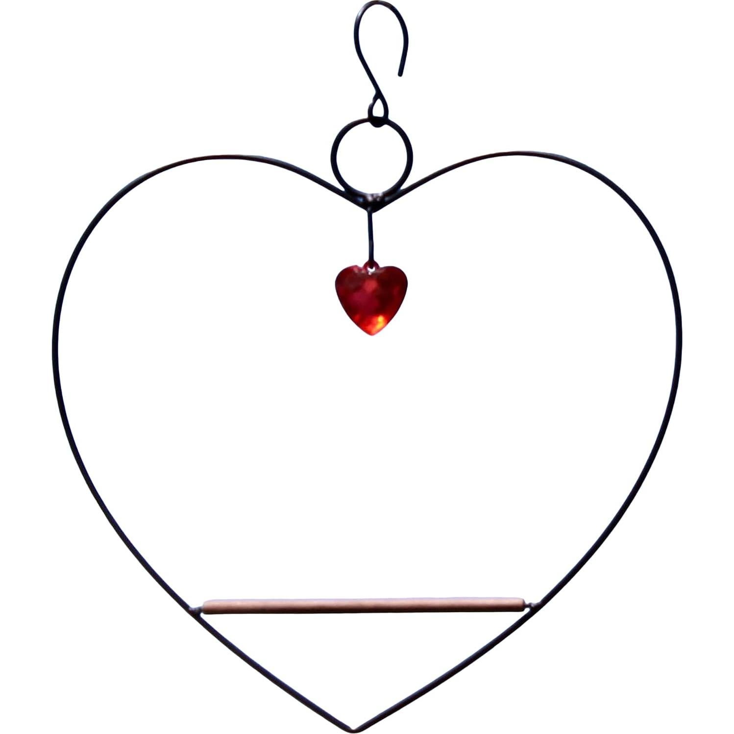 Columpio para Colibríes Tweet Heart Songbird Essentials, Metal Negro