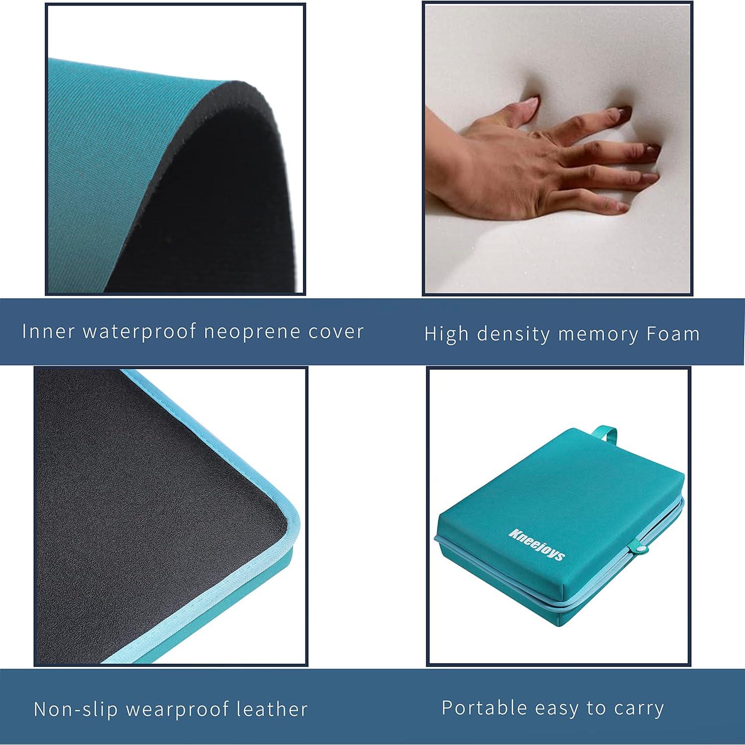 Almohadilla de Rodillas Kneejoys para Baño y Jardín - Azul Turquesa