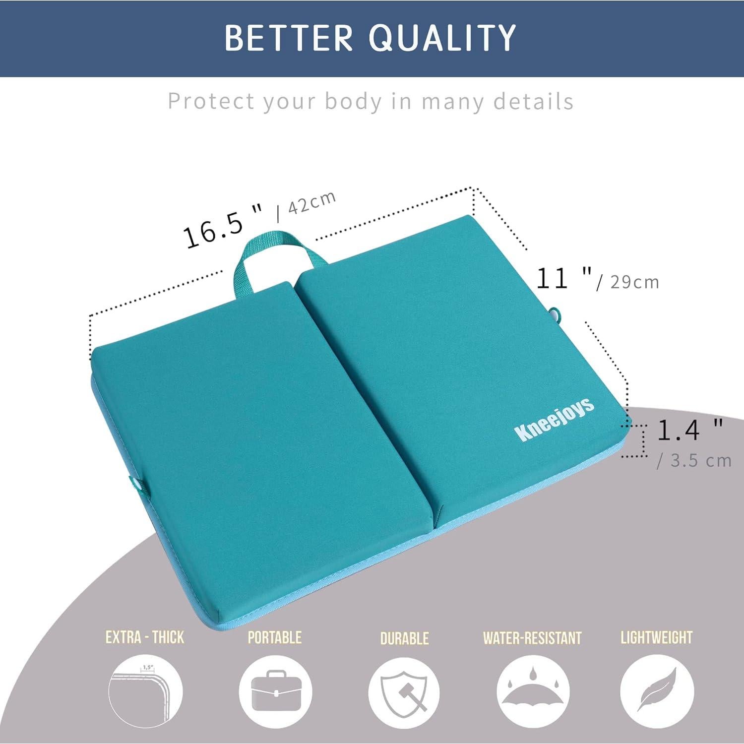 Almohadilla de Rodillas Kneejoys para Baño y Jardín - Azul Turquesa