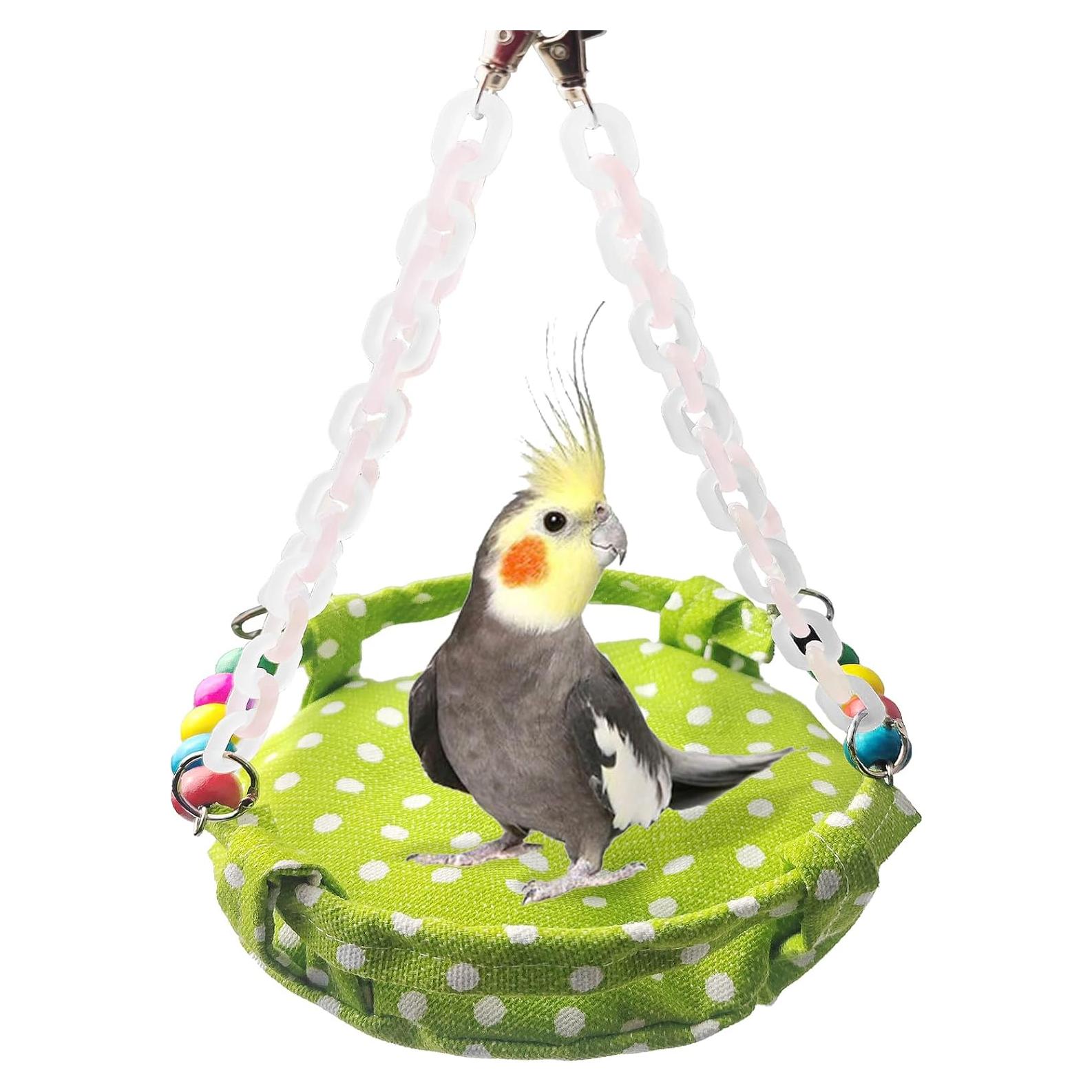 Hamaca Colgante para Aves MUYG 20.5x17 cm con Juguete