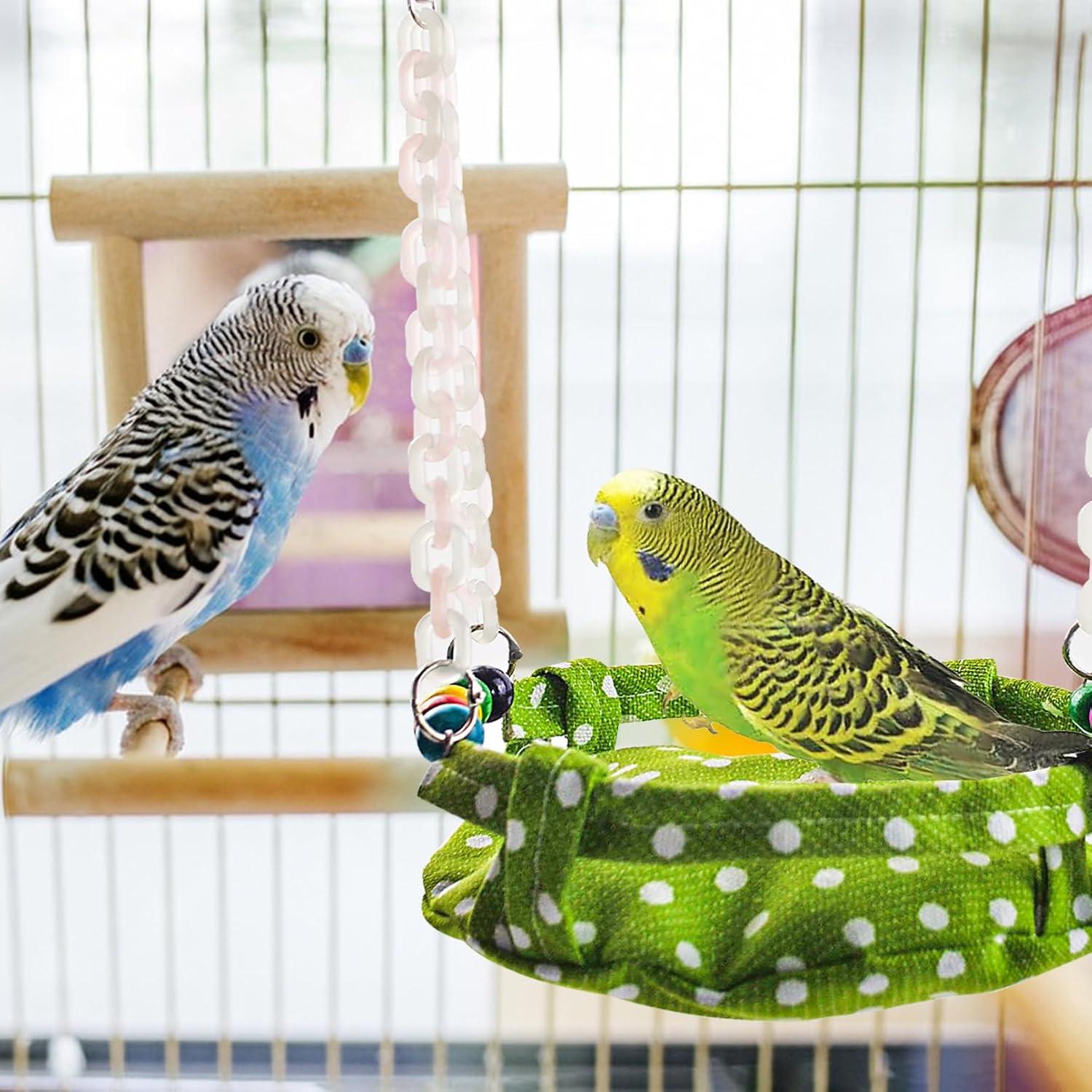 Hamaca Colgante para Aves MUYG 20.5x17 cm con Juguete