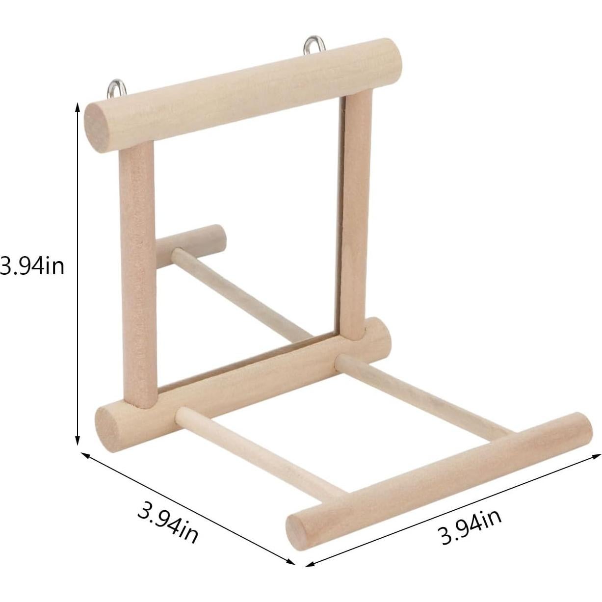 Juguete Espejo para Loro Hypeety con Columpio y Percha