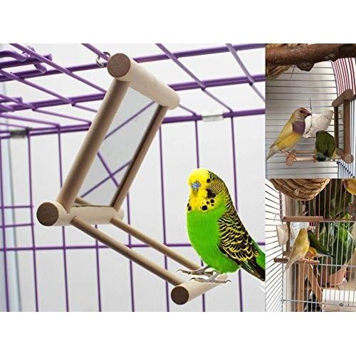Juguete Espejo para Loro Hypeety con Columpio y Percha
