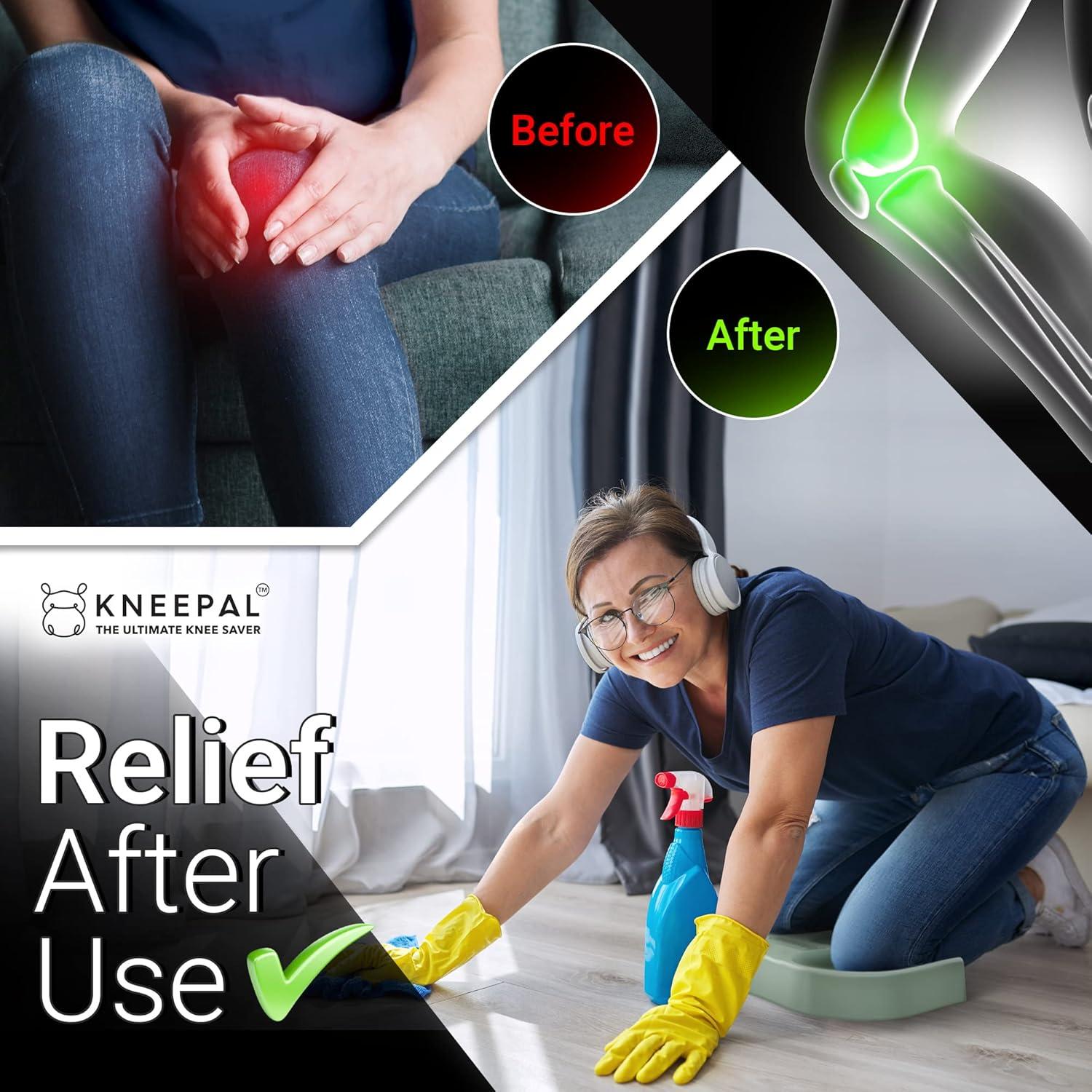 Almohadilla de Rodillas KneePal Verde para Jardinería y Baño