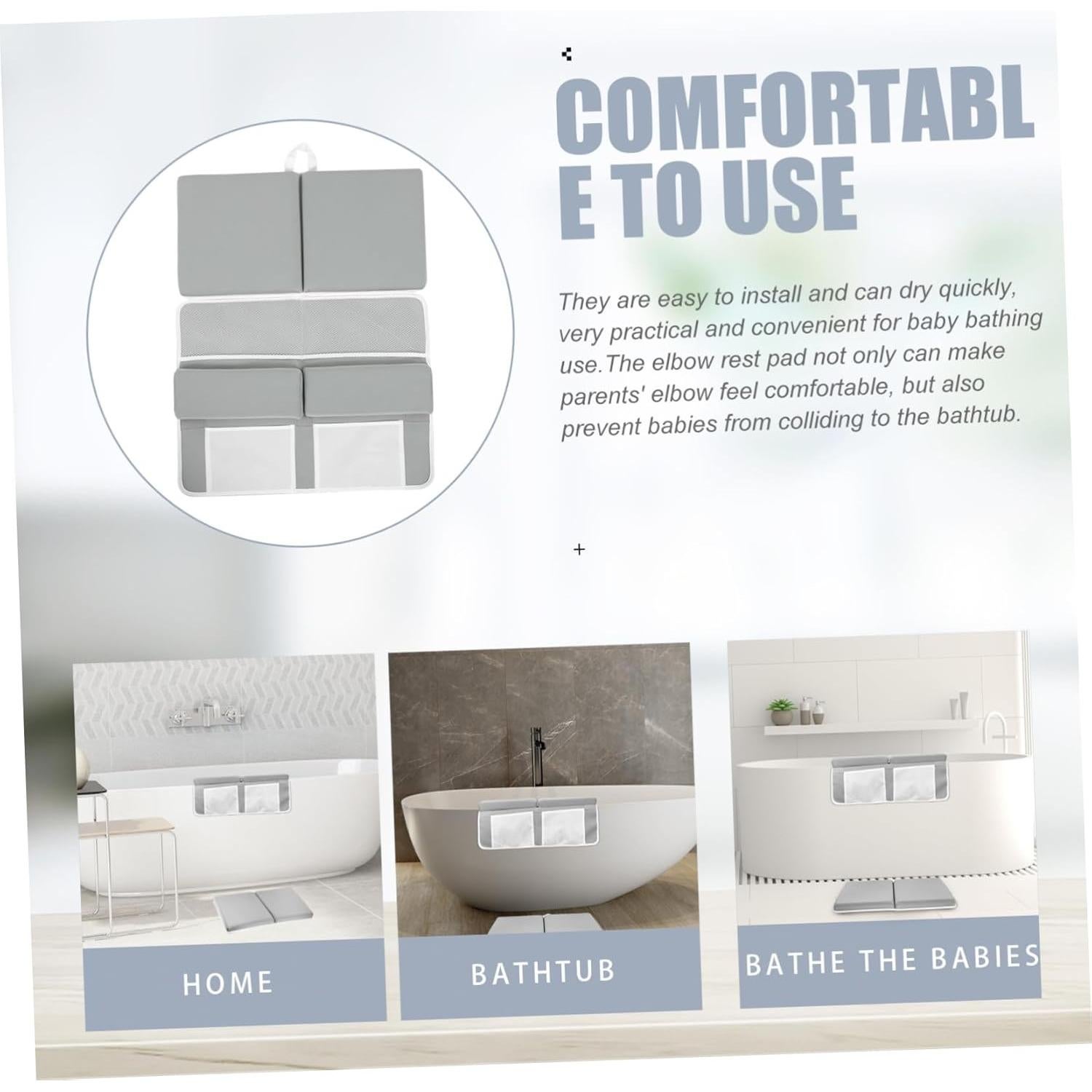 Conjunto Almohadilla para Rodillas y Codos Baño HAWILLOSCH Gris