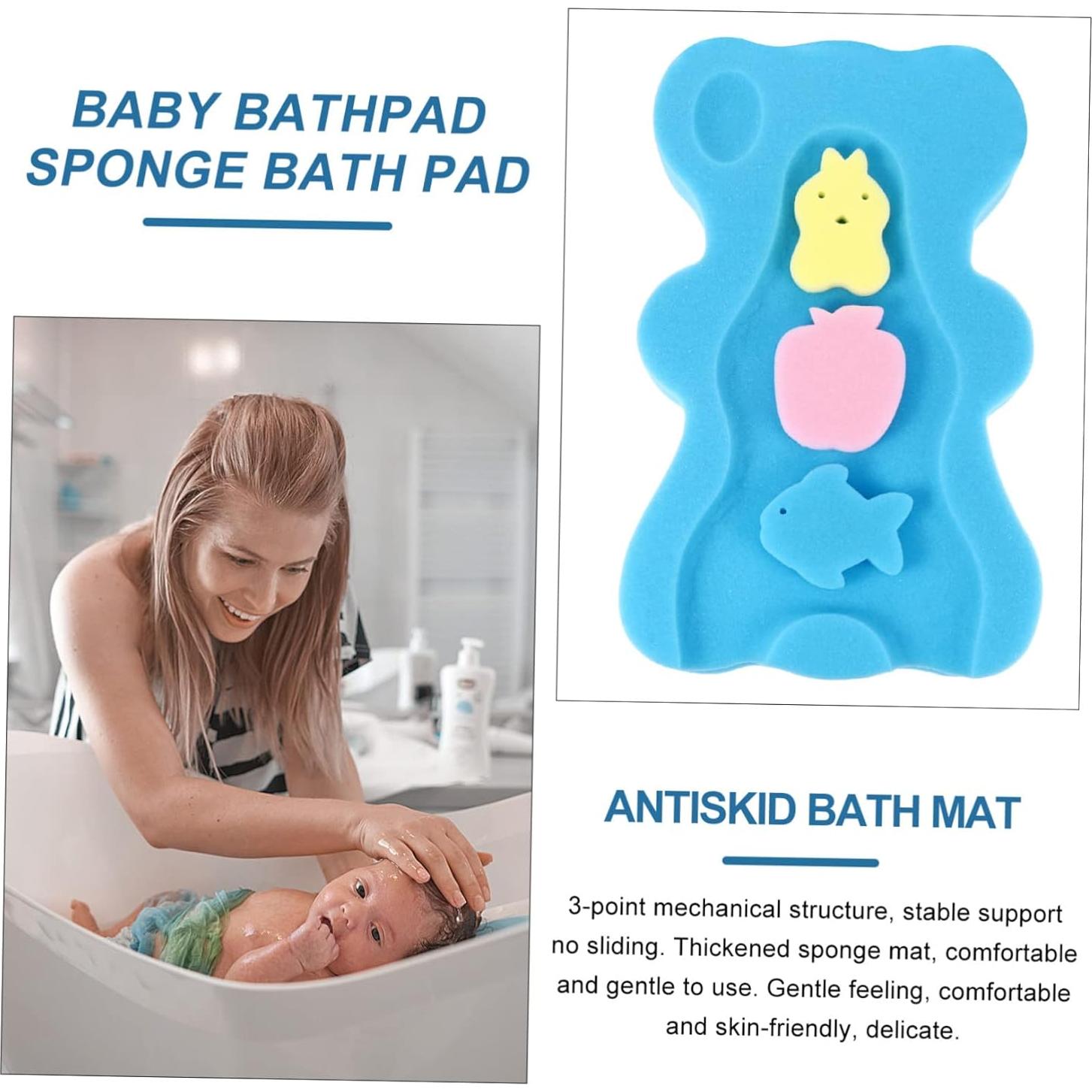 Alfombra de Baño Antideslizante para Bebés Ibasenice 48x29cm