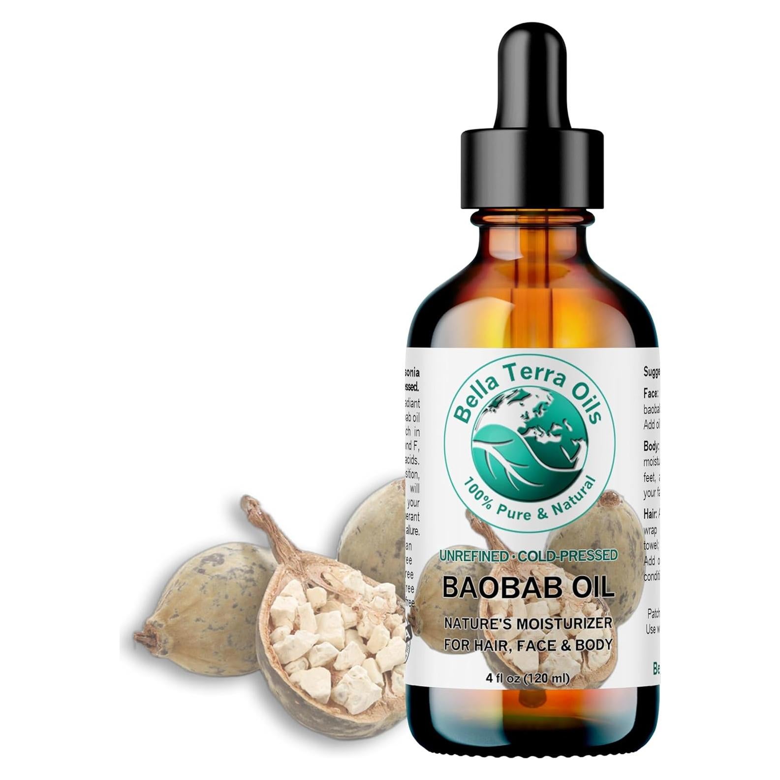 Aceite de Baobab 118 ml Bella Terra - Hidratante Natural