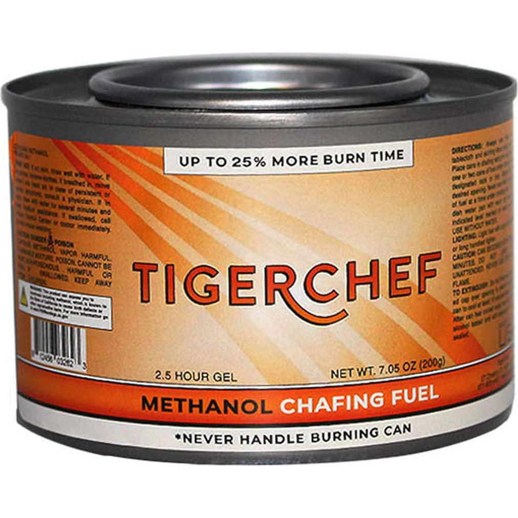 Combustible de Gel de Metanol Tiger Chef 7 oz - 72 Latas