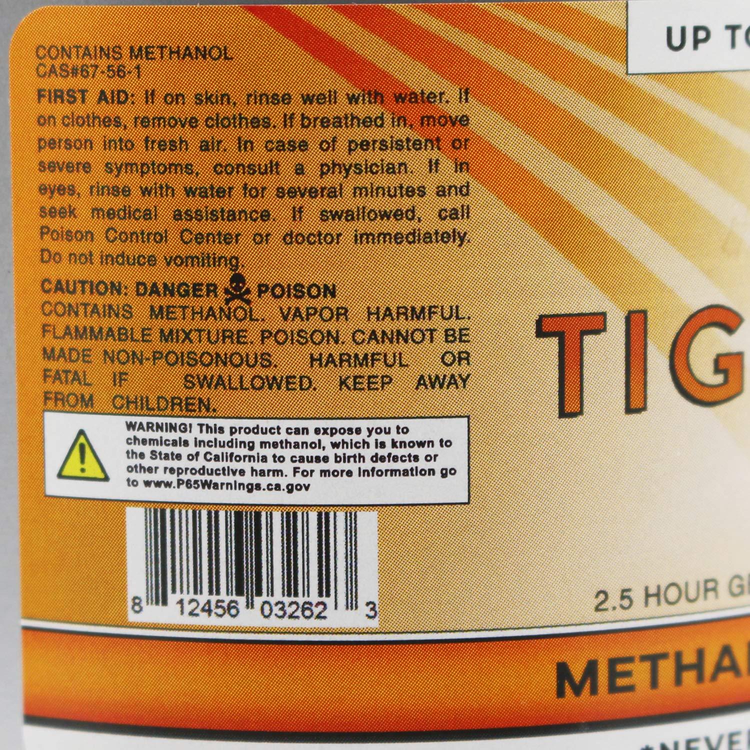 Combustible de Gel de Metanol Tiger Chef 7 oz - 72 Latas