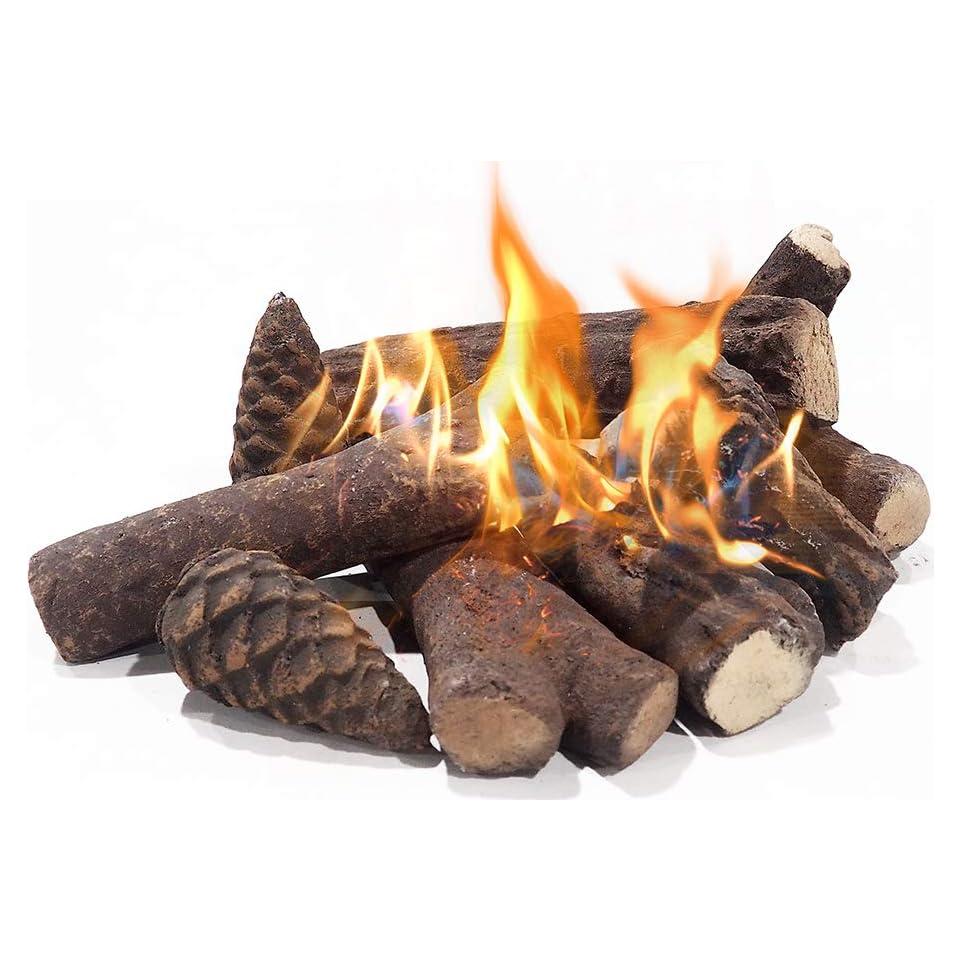Juego de troncos de cerámica para chimenea de gas ATR ART TO REAL