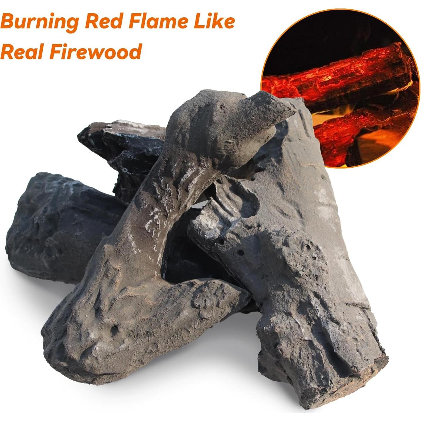 Conjunto de Registros de Chimenea de Gas Grandhom 4 Piezas