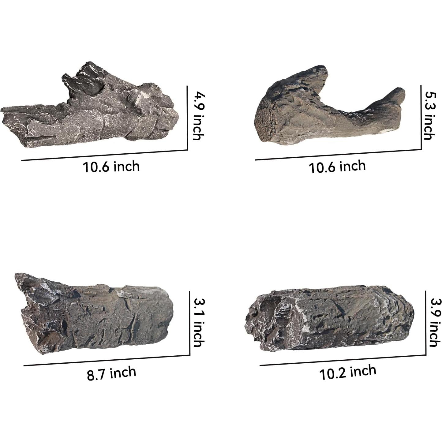 Conjunto de Registros de Chimenea de Gas Grandhom 4 Piezas