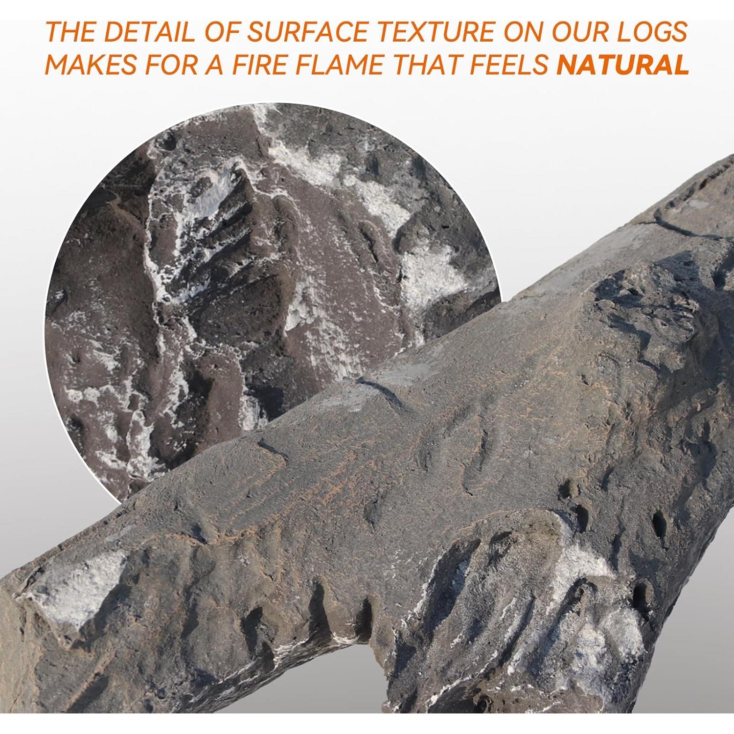 Conjunto de Registros de Chimenea de Gas Grandhom 4 Piezas