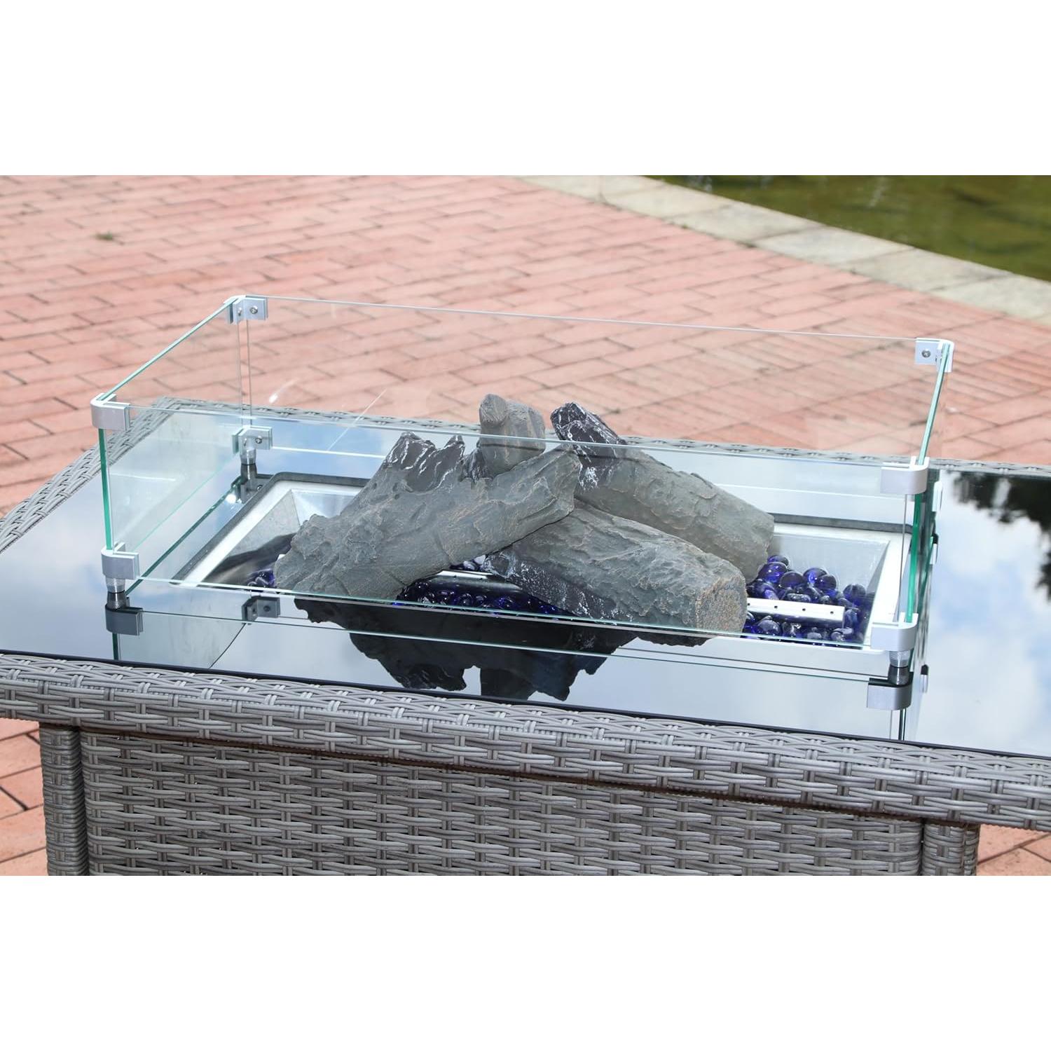 Conjunto de Registros de Chimenea de Gas Grandhom 4 Piezas