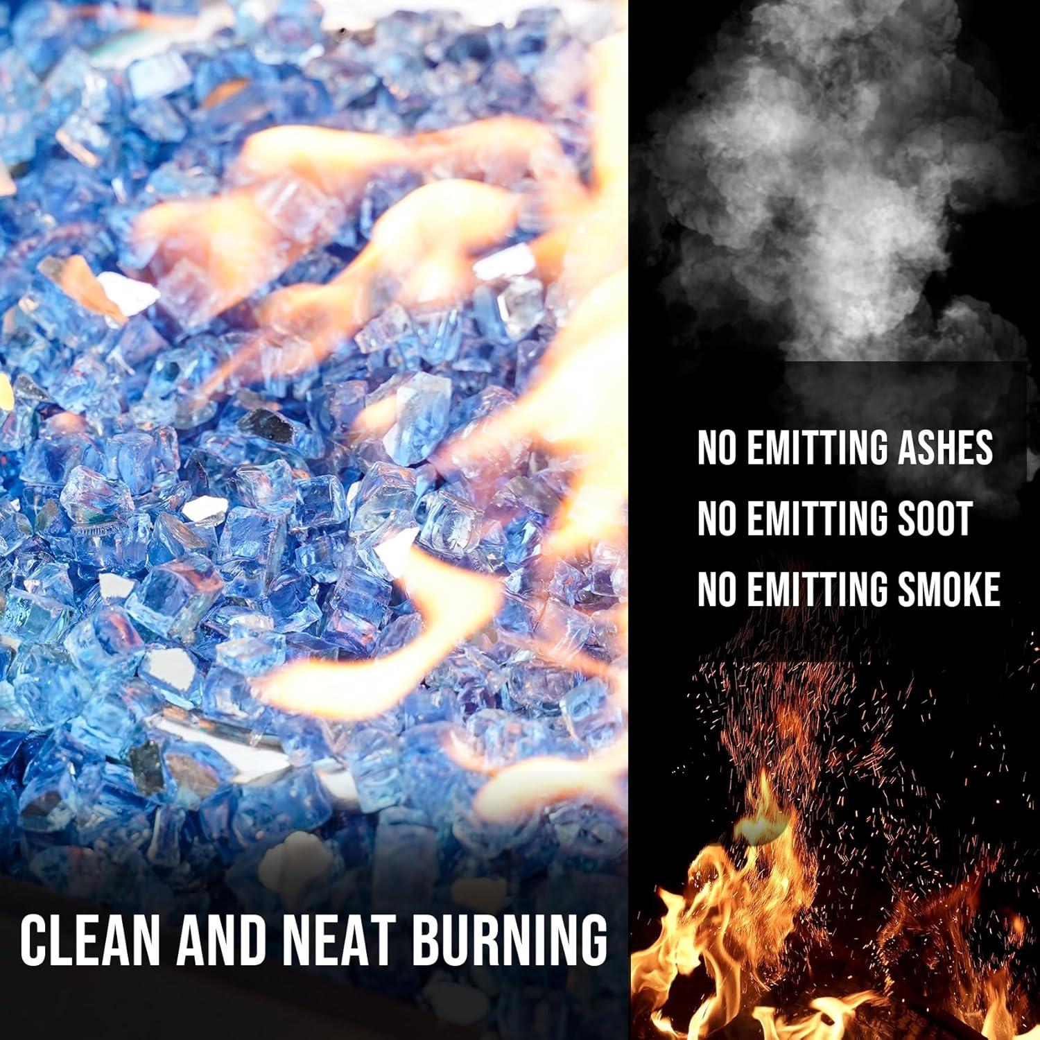 Vidrio para Fuego Skyflame 4.54 kg Azul Pacífico 1.27 cm