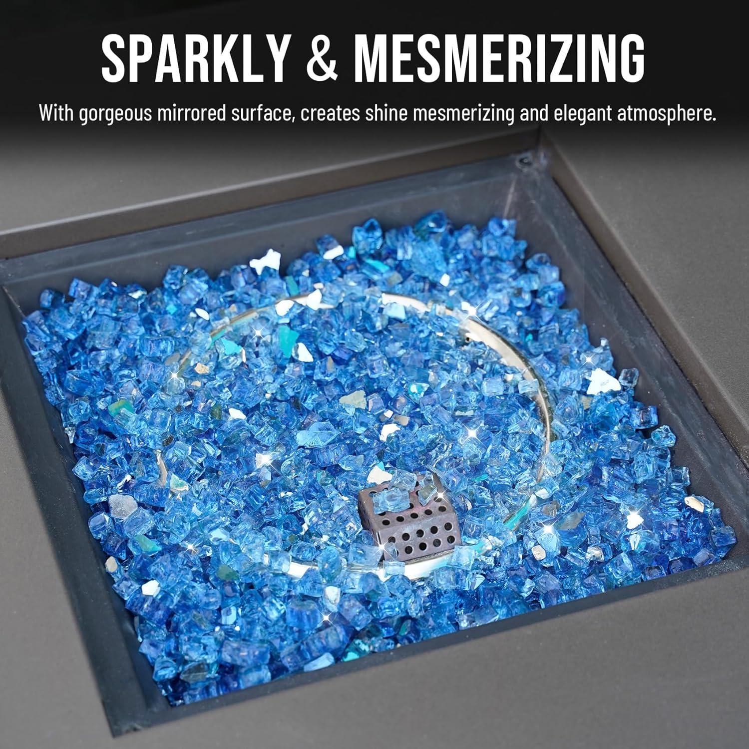 Vidrio para Fuego Skyflame 4.54 kg Azul Pacífico 1.27 cm