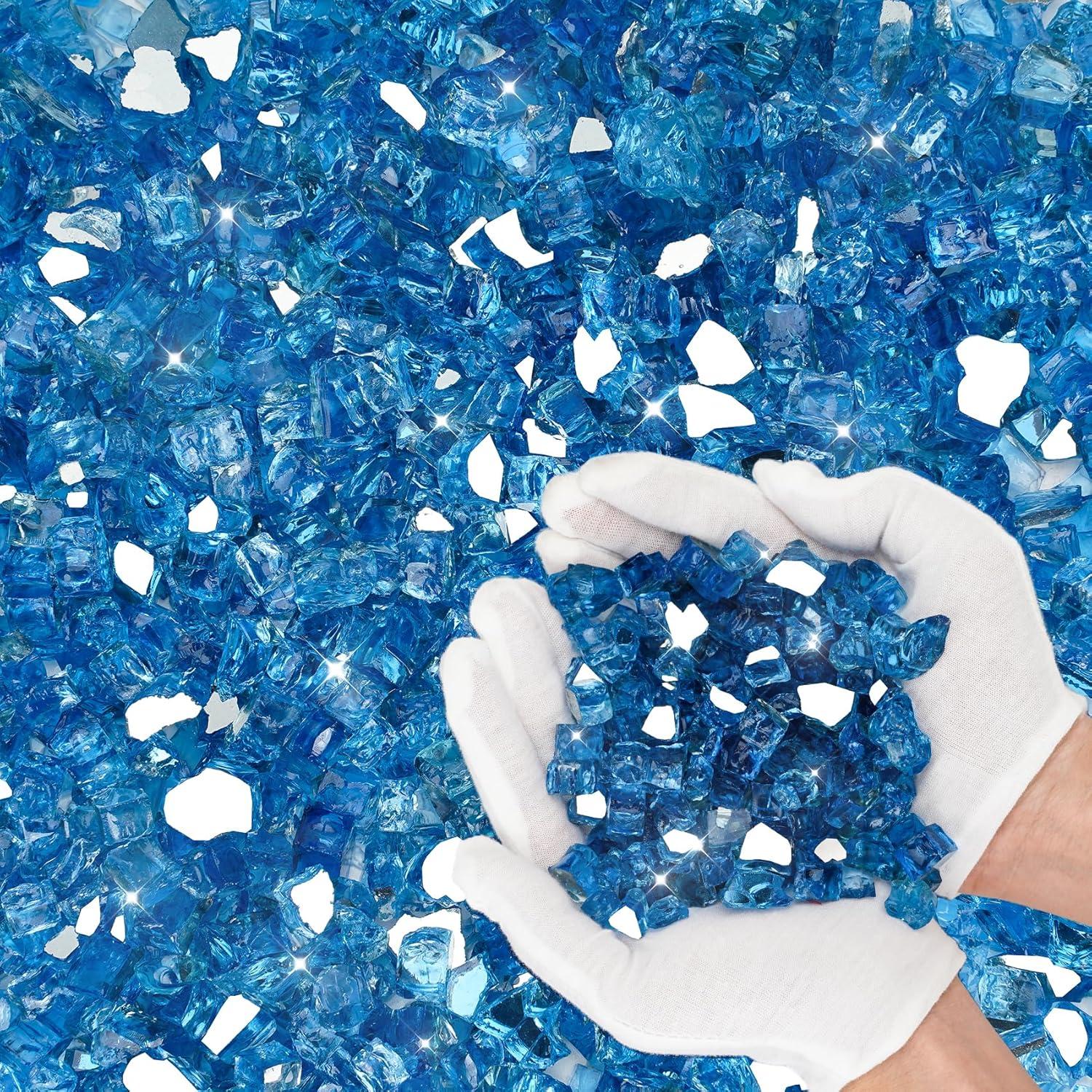 Vidrio para Fuego Skyflame 4.54 kg Azul Pacífico 1.27 cm