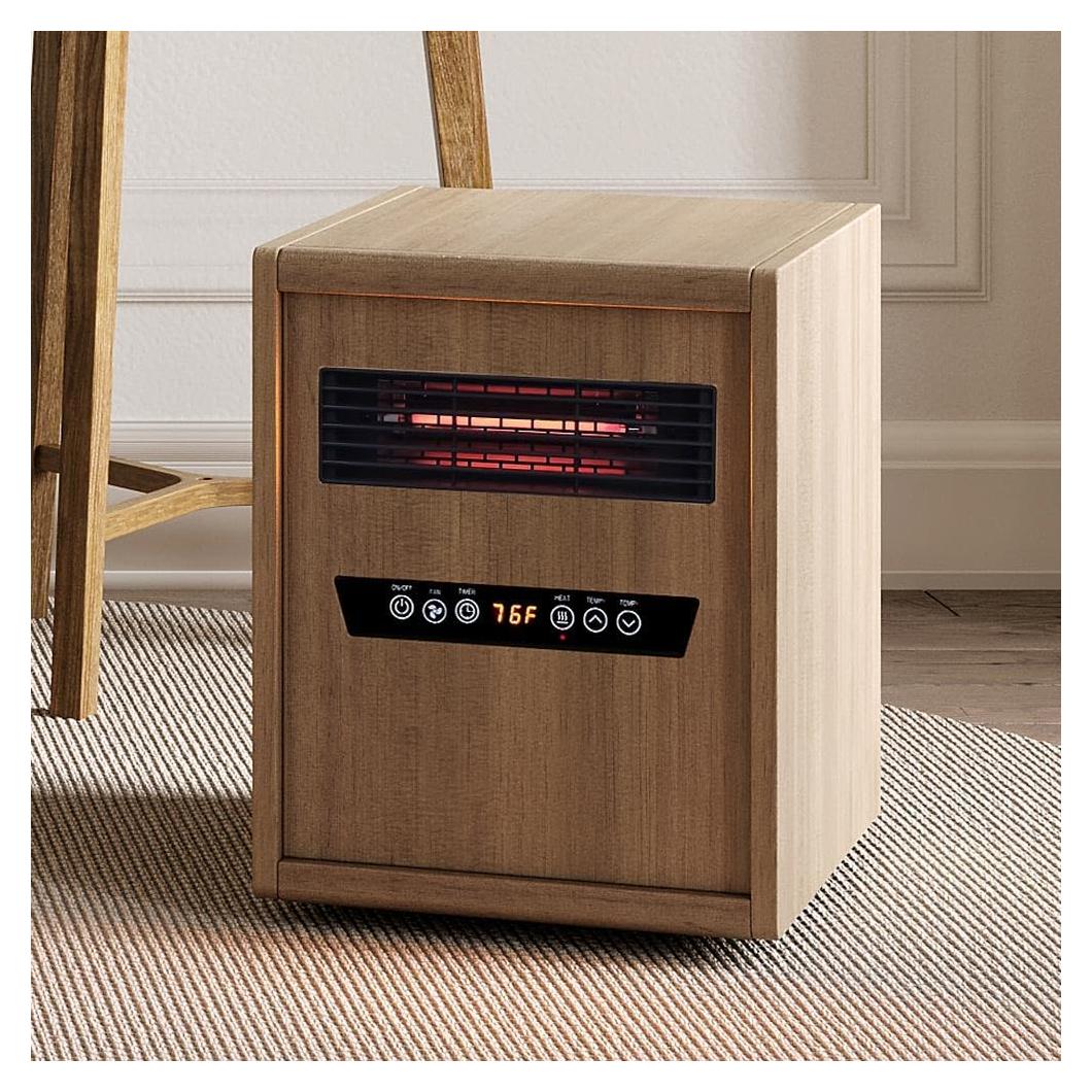 Calentador de espacio portátil Modern Ember 1500W con control remoto