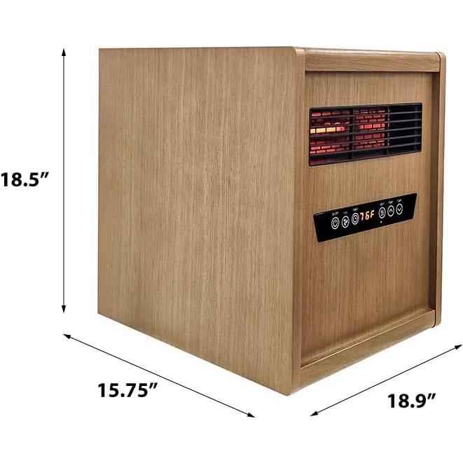 Calentador de espacio portátil Modern Ember 1500W con control remoto