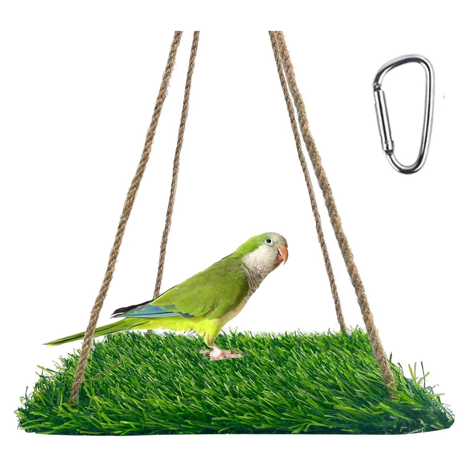 Hamaca para Aves FlidRunest 40x20 cm, Juguete de Escalada