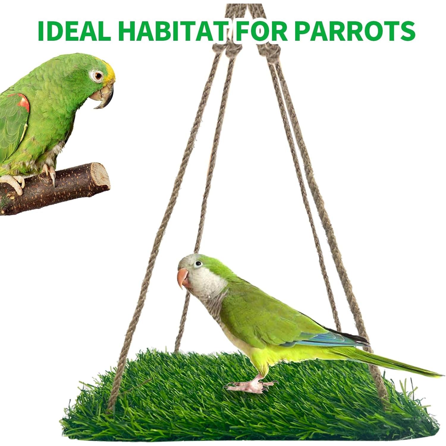 Hamaca para Aves FlidRunest 40x20 cm, Juguete de Escalada