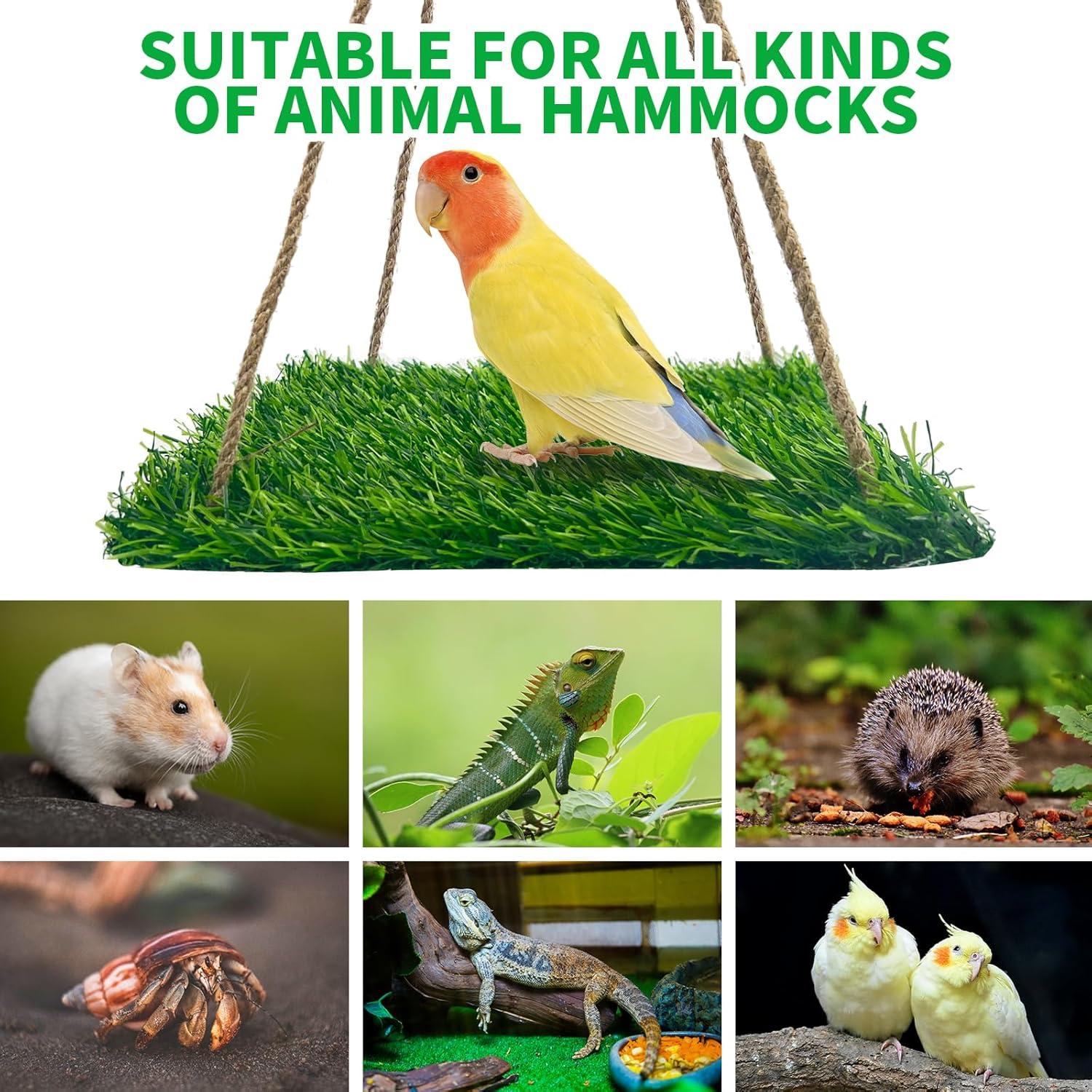 Hamaca para Aves FlidRunest 40x20 cm, Juguete de Escalada
